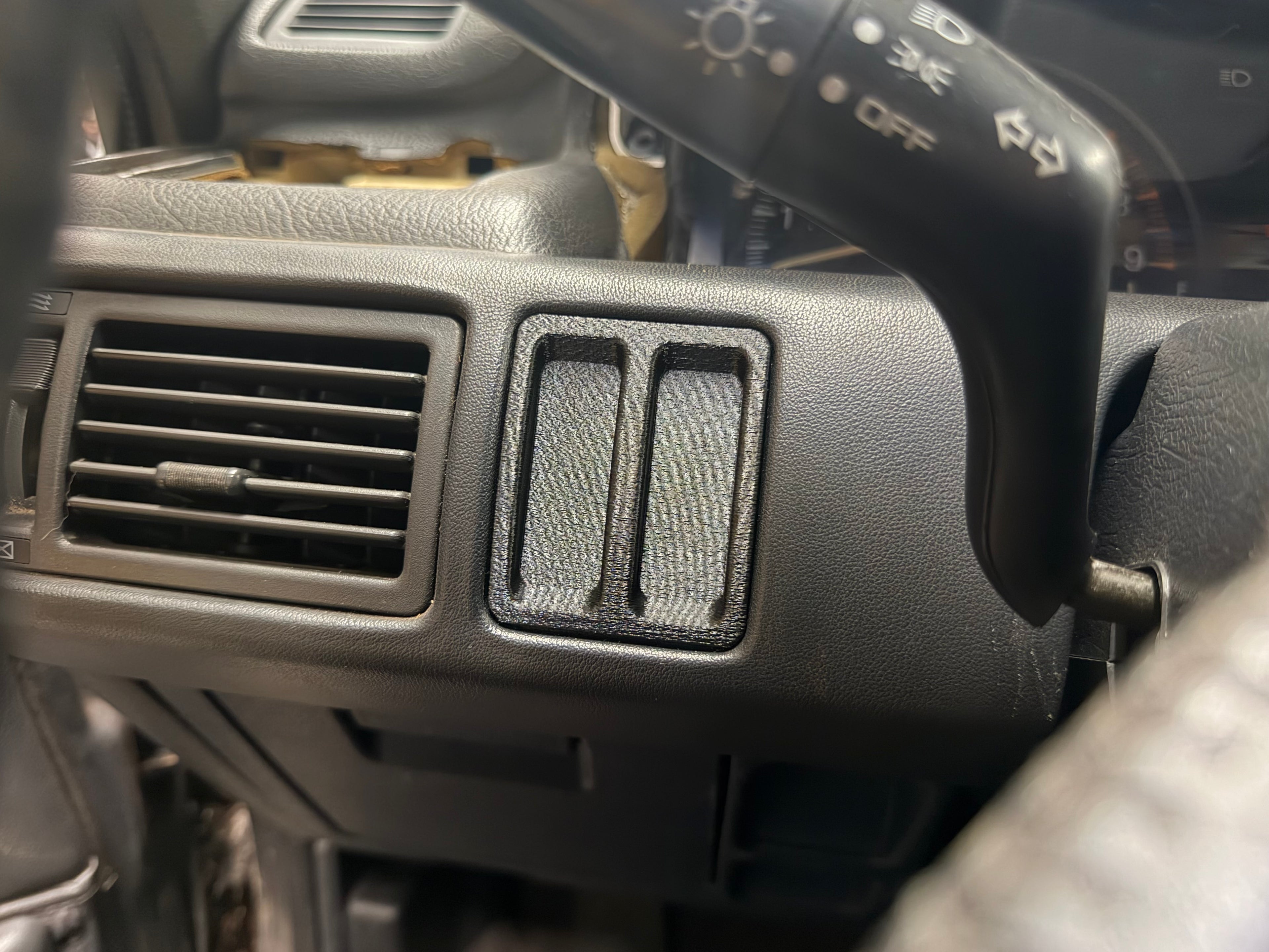 e39a Galant Dimmer/Foglight switch Delete Panel (Both switches deleted but keeping the OEM look)