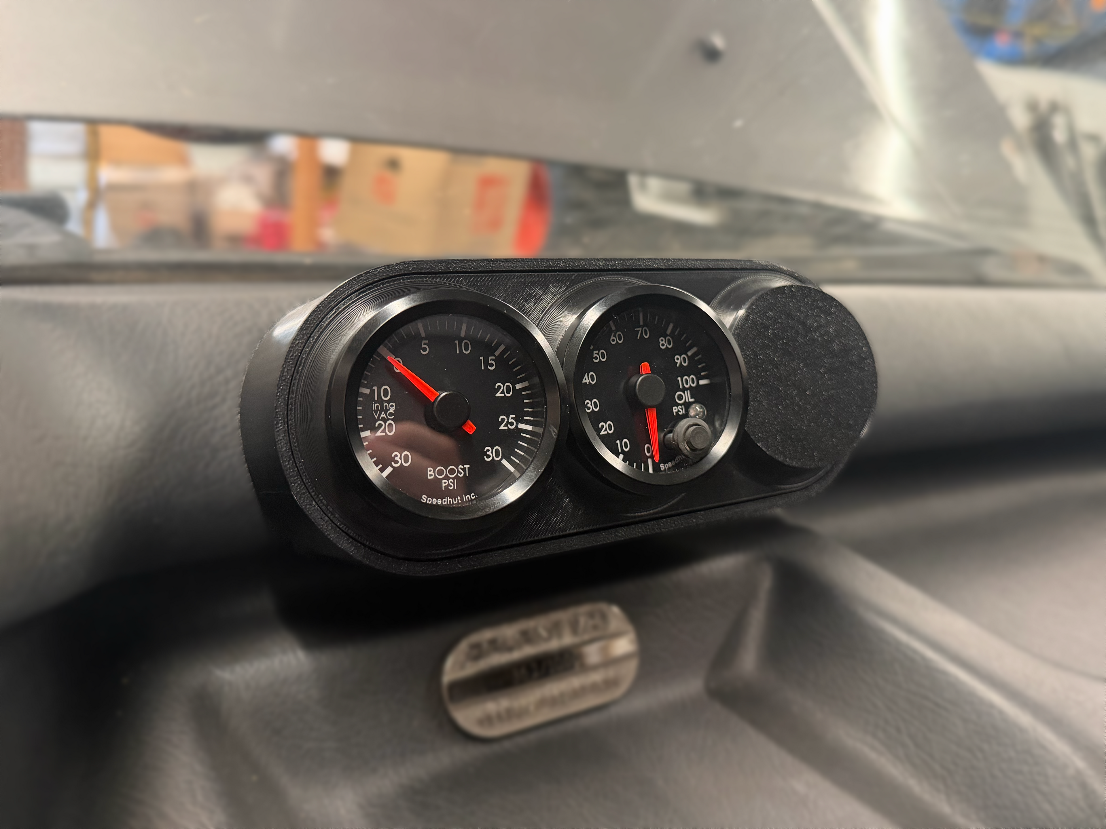 6th Gen Galant VR4 / E39A Triple 52mm Gauge Pod | Factory Clock Mount | No Dash Modification Required