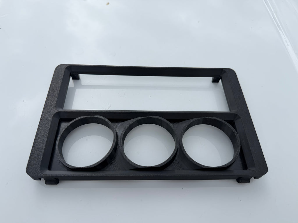 6th Gen Galant Single Din Radio Trim + Modular 52mm Triple Gauge Pod