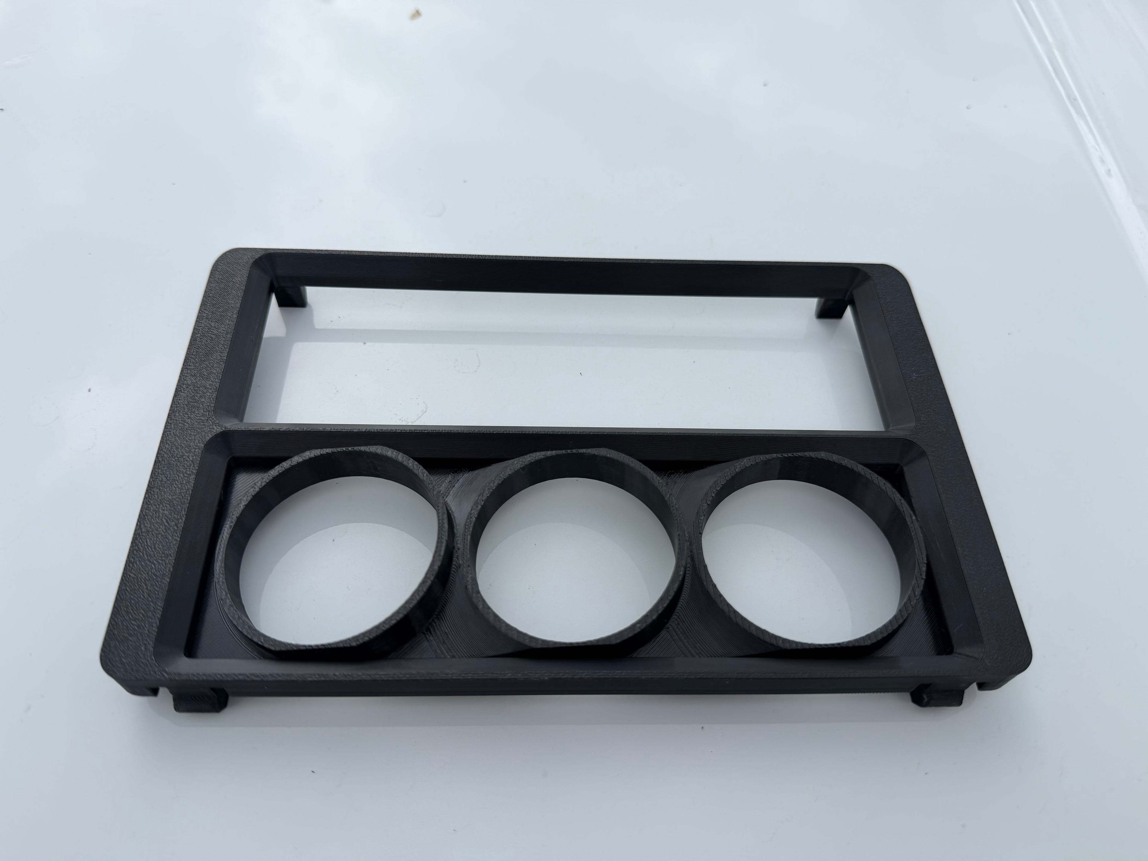 6th Gen Galant Single Din Radio Trim + Modular 52mm Triple Gauge Pod