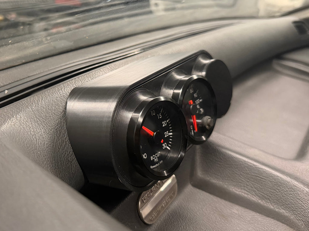 6th Gen Galant VR4 / E39A Triple 52mm Gauge Pod | Factory Clock Mount | No Dash Modification Required